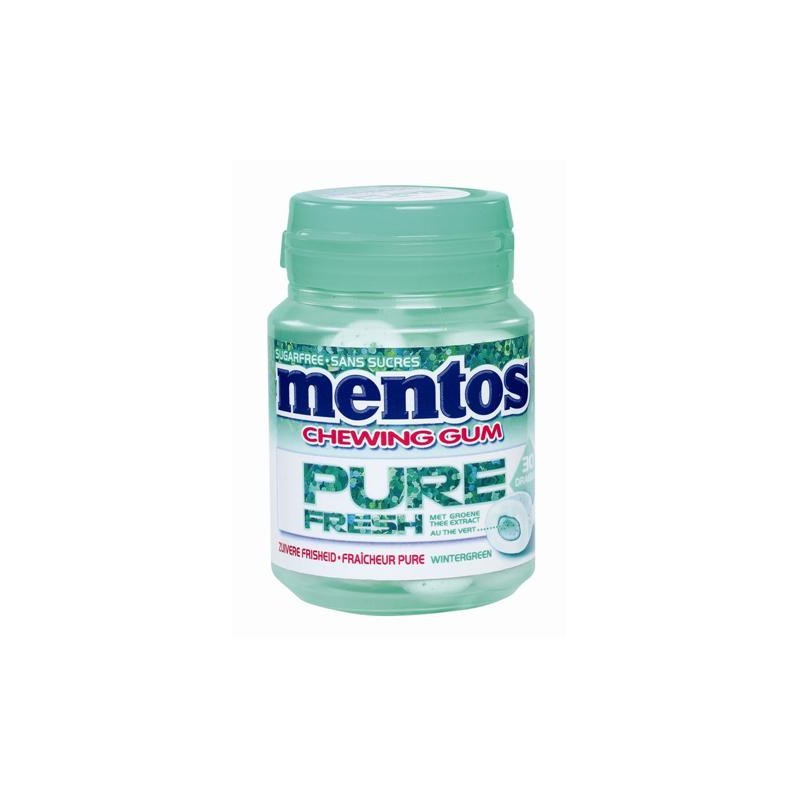 MENTOS GUM PURE WINTERGREEN BOTTLE 