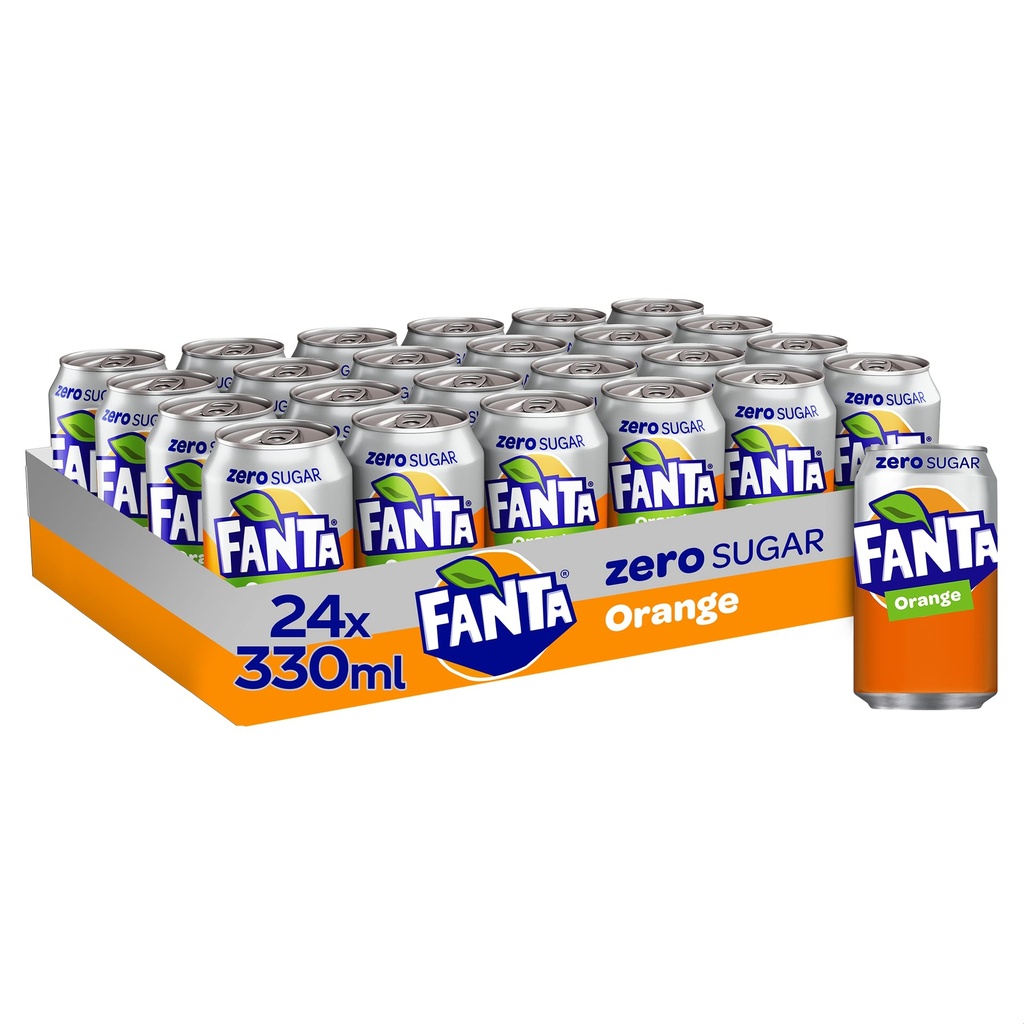 Fanta Orange Zero 330ml (x24)