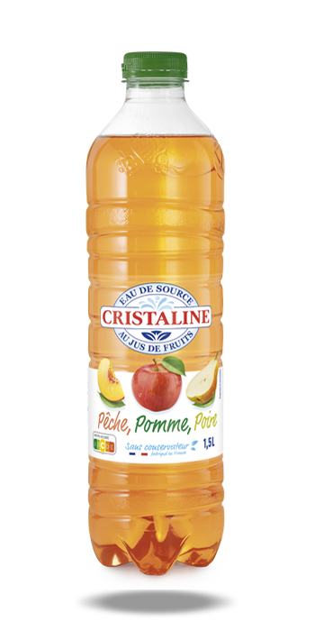 Cristaline - Pomme poire peche 1,5L