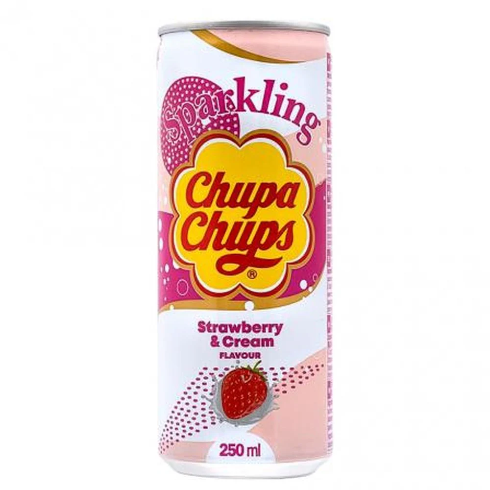 Chupa chups sparkling strawberry 250ml