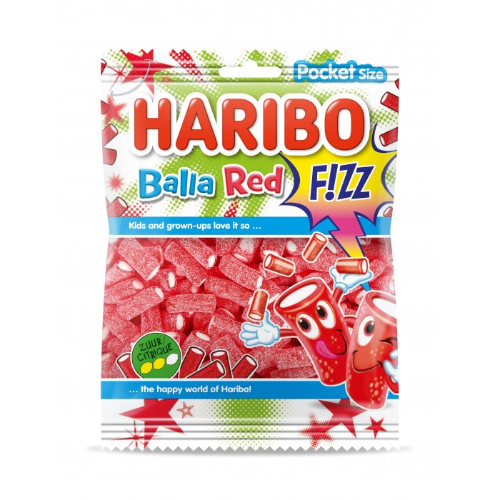 Haribo balla red fizz 75g