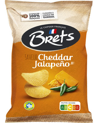 BRET S CHIPS SAVEUR CHEDDAR JALAPENO 125GR