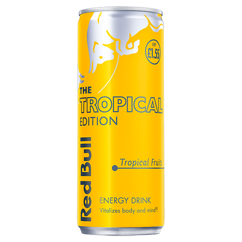 Red bull tropical edition tropical fruits