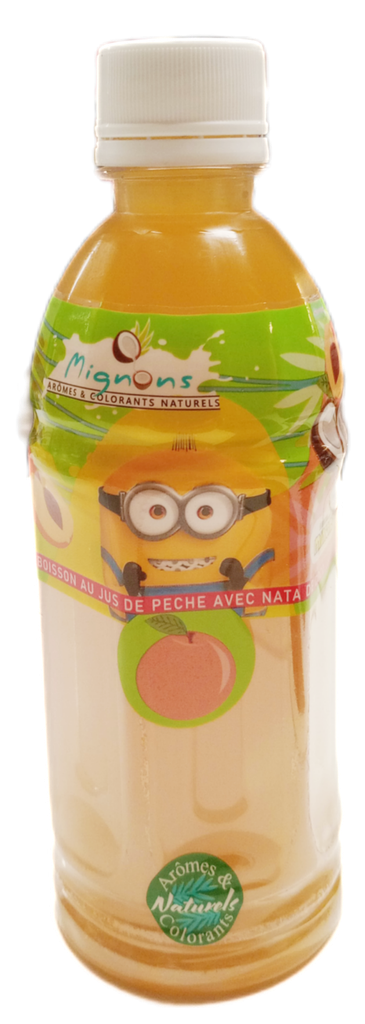 Minions Jus de Peche avec Nata de Coco 350ml 