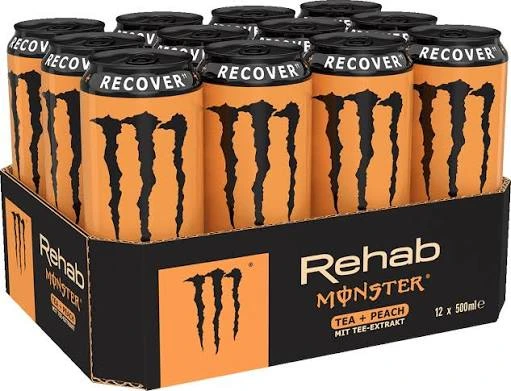 Monster - Rehab Peach Tea  (x24)