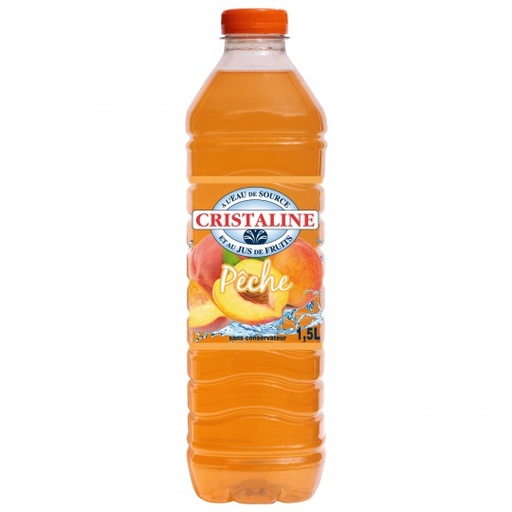 Cristaline - Pêche 1,5L (x6)