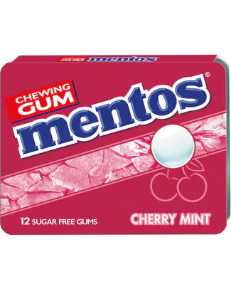 MENTOS GUM CHERRY MINT BLISTER 