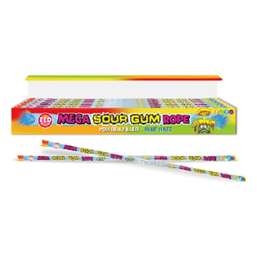 Mega sour gum rope