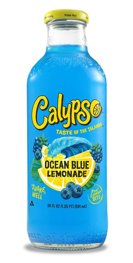 calypso ocean blue lemonade 473ml