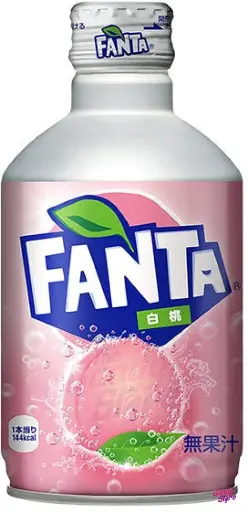 Fanta Japon bottle aluminium - white pêche 300ml