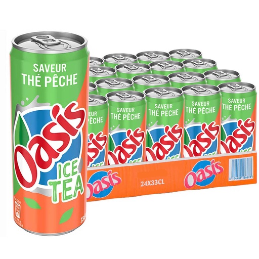 Oasis - Thé peche 33cl (x24)