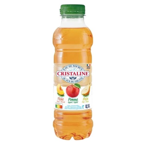 Cristaline - Pomme poire peche 50cl (x6)
