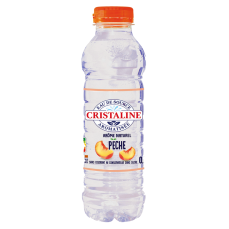Cristaline - aromatisée peche 50cl