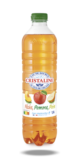 Cristaline - Pomme poire peche 1,5L
