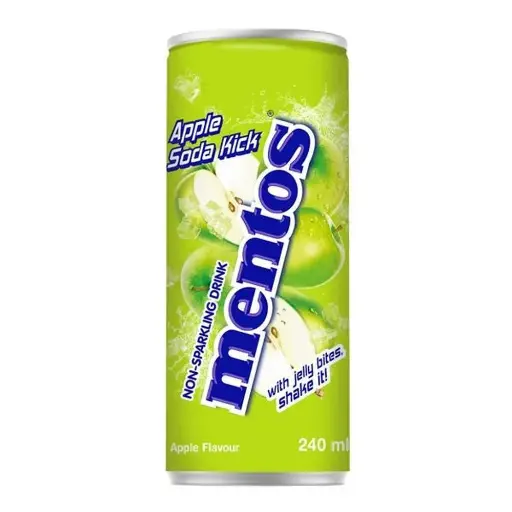 Mentos soda kick can apple 240ml