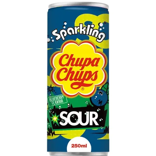 Chupa chups sparkling sour blueberry 250ml