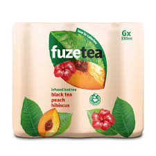 Fuze tea peche hibiscus 33cl (x6)