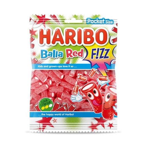 Haribo balla red fizz 75g