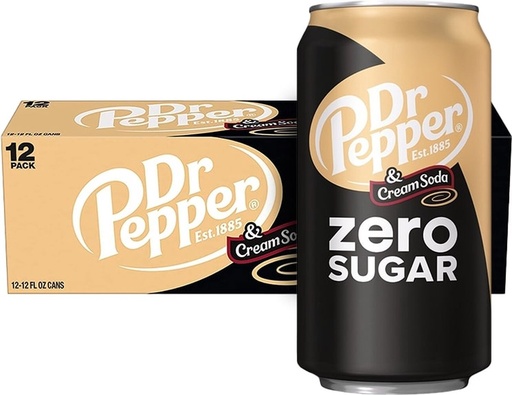 Dr pepper cream soda ZERO (x12)