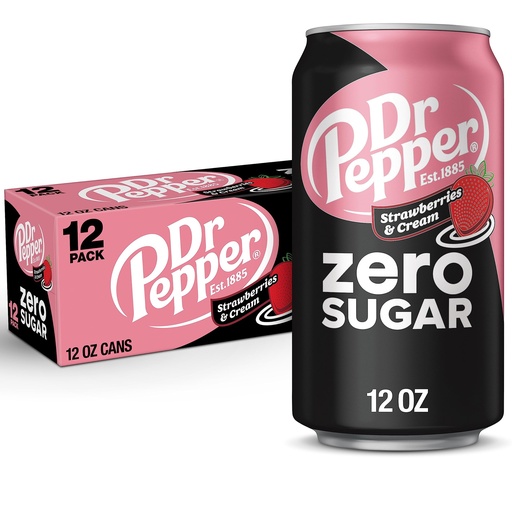 Dr pepper strawberry cream ZERO (x12)