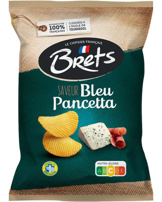 BRET S CHIPS SAVEUR BLEU PANCETTA 125GR