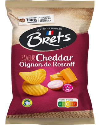 BRET S CHIPS SAVEUR CHEDDAR OIGNONS DE ROSCOFF 125GR