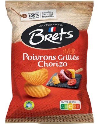 BRET S CHIPS SAVEUR POIVRONS GRILLES CHORIZO 125GR