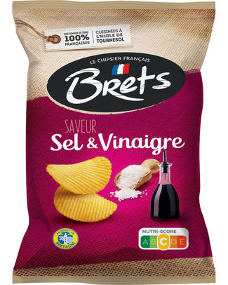 BRET S CHIPS SAVEUR SEL ET VINAIGRE 125GR