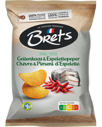BRET S CHIPS SAVEUR CHEVRE ET PIMENT D ESPELETTE 125GR