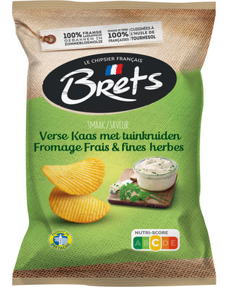 BRET S CHIPS FROMAGE FRAIS FINES HERBES 125GR