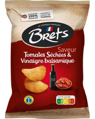BRET S CHIPS SAVEUR TOMATES SECHEES&VINAIGRE BASLAMIQUE125GR
