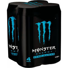 Monster Zero Sugar Blue 500ml (x4)