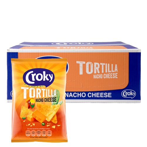 Croky Tortilla Nacho Cheese 40g (x20)