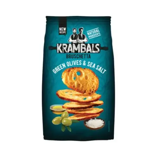 Krambals Bruschetta green olives & sea salt 70g