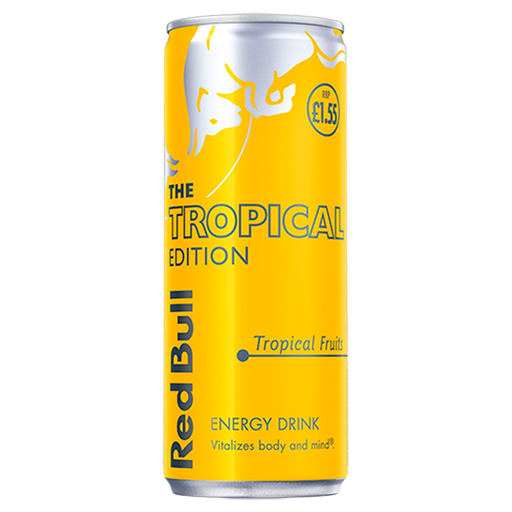 Red bull tropical edition tropical fruits