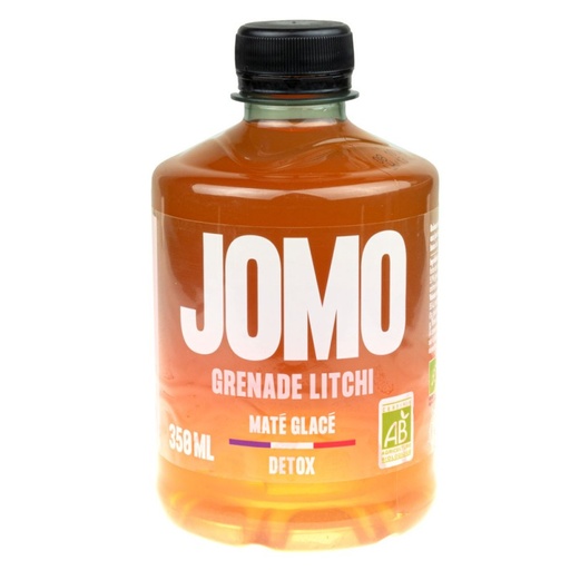JOMO - Maté Glacé Grenade Litchi BOUTEILLE 350ML 