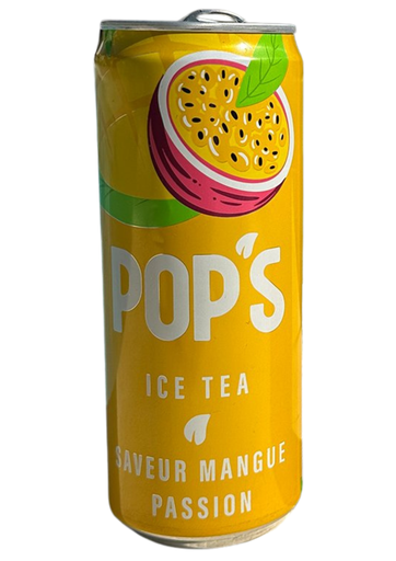 Pop's ice tea saveur Mangue Passion 330ml 
