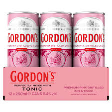  Gordon's pink gin & tonic 12x25cl